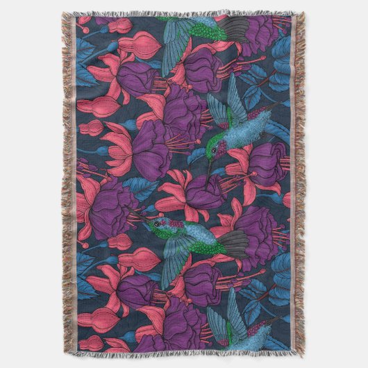 Couverture Jardin des colibris en violet et bleu (devant Vertical)
