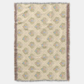 Couverture Jardin fleuri vintage impression de bloc Cottageco (devant Vertical)