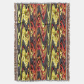 Couverture Jardin gris jaune rouge Abstrait (devant Vertical)