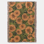 Couverture Jardin Orange Dahlia (devant Vertical)