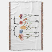 Couverture Jardin personnalisé de grand-mère Anniversaire per (devant Vertical)