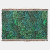 Couverture Jardin succulent en vert (Devant)