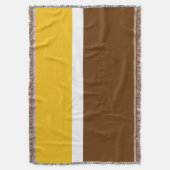 Couverture Jaune blanc Brown couleur pâle Conception des bloc (devant Vertical)