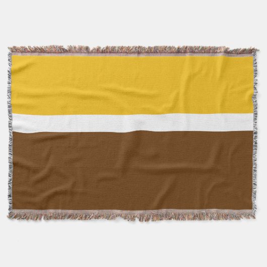 Couverture Jaune blanc Brown couleur pâle Conception des bloc (Devant)