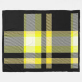 Couverture jaune et noire d'ouatine de plaid (Devant (Horizontal))