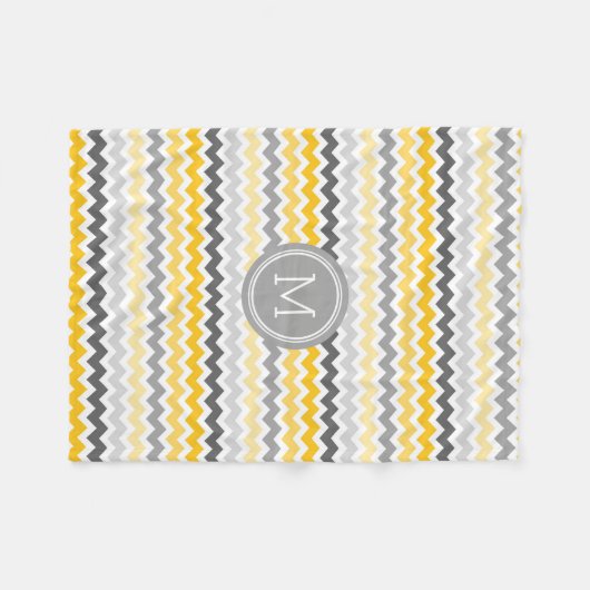 Couverture jaune grise de monogramme de motif de (Devant (Horizontal))