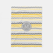 Couverture jaune grise de monogramme de motif de (Devant)
