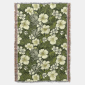 Couverture Jaune tropical et floral vert (devant Vertical)