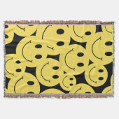 Couverture jaune visage souriant noir (Devant)