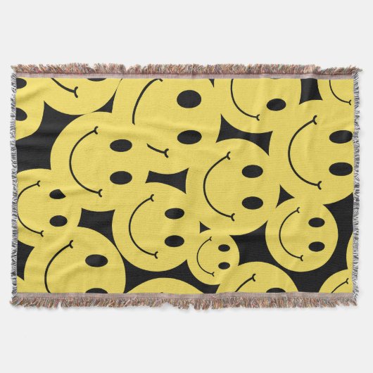 Couverture jaune visage souriant noir (Devant)