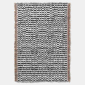 Couverture Jazzy Black & White Meling Zebra Stripes (devant Vertical)