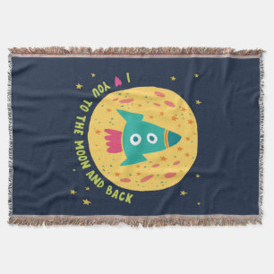 Couverture Je t'aime à la lune et au Rocketship arrière