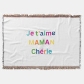 Couverture "Je t'aime MAMA chérie" Cute Throw Blanket (Devant)