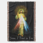 Couverture Jésus Divin Miscy Jeter Blanket (devant Vertical)