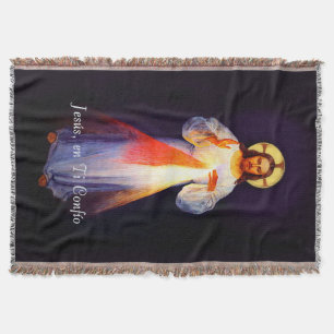 Couverture Jesus Divina Misericordia Colcha Blanche Espagnol