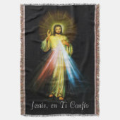 Couverture Jesus Divina Misericordia en Ti Confio Colcha (devant Vertical)