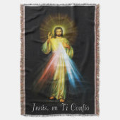 Couverture Jesus Divine Mercy Blanket Espagnol (devant Vertical)