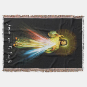 Couverture Jesus Divine Mercy Blanket Espagnol