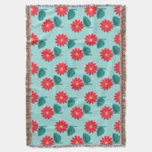 Couverture jeté florale boho lumineuse avec des ma (devant Vertical)