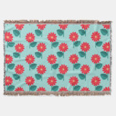 Couverture jeté florale boho lumineuse avec des ma (Devant)