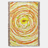 Couverture jetée premium Spiral Wave Bloom (devant Vertical)