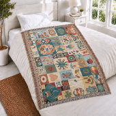 Couverture jetée tissée patchwork Project Hail Mar