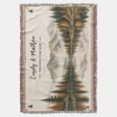 Couverture jetée tissée sur mesure Nature (devant Vertical)