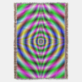 Couverture Jeter Blanket Psychedelic Neon Eye (devant Vertical)