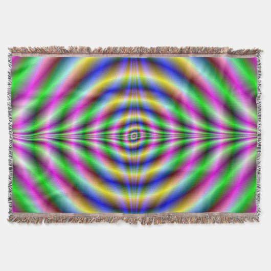 Couverture Jeter Blanket Psychedelic Neon Eye (Devant)