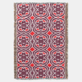 Couverture Jeter couverture, tissu multicolore moderne motif  (devant Vertical)
