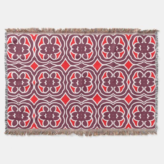 Couverture Jeter couverture, tissu multicolore moderne motif  (Devant)