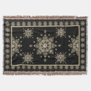 Couverture Jeter des médaillons de Sepia Blanket sur Noir
