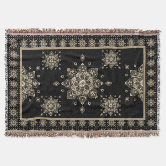 Couverture Jeter des médaillons de Sepia Blanket sur Noir (Devant)