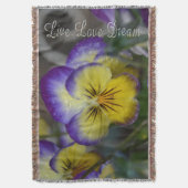 Couverture Jeter la couverture/Purple & Pansy Jaune (devant Vertical)