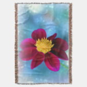 Couverture Jeter une couverture/Fleur Bourgogne (devant Vertical)