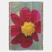 Couverture Jeter une couverture/Fleur rouge (devant Vertical)