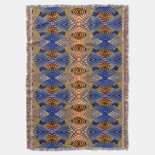 Couverture Jeter une couverture/Motif africain (devant Vertical)