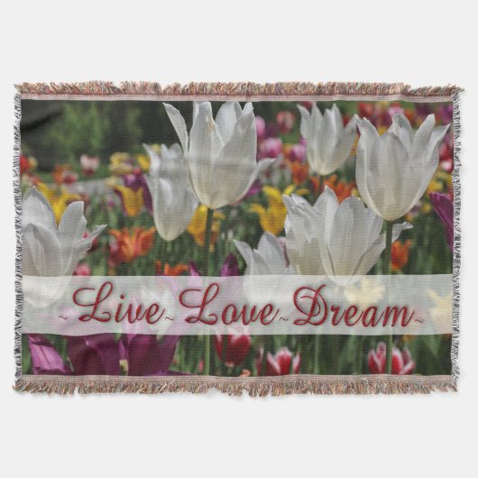 Couverture Jeter une couverture/tulipes (Devant)