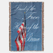 Couverture Jetez une couverture/drapeau américain (devant Vertical)
