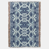 Couverture Jetez une couverture, tissu gris moderne motif T (devant Vertical)