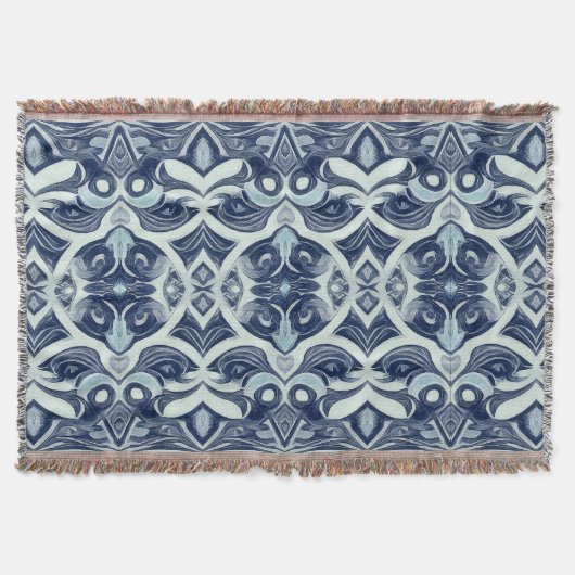 Couverture Jetez une couverture, tissu gris moderne motif T (Devant)