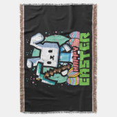 Couverture Jeu de pixels de lapin de Pâques heureux  (devant Vertical)