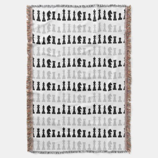 Couverture Jeu d'échecs géométrique moderne Motif (devant Vertical)