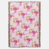 Couverture Jeu motif rose de poupée Rag (devant Vertical)