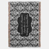 Couverture Jeu personnalisé Mariage damassé (devant Vertical)