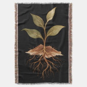 Couverture Jeune plantule enracinée | Cadeau pour amateur de (devant Vertical)