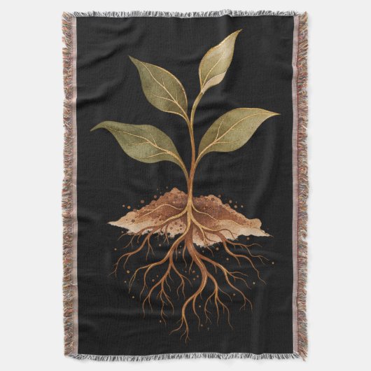 Couverture Jeune plantule enracinée | Cadeau pour amateur de (devant Vertical)