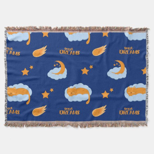 Couverture Joli chat endormi sur un nuage, doux rêves (Devant)