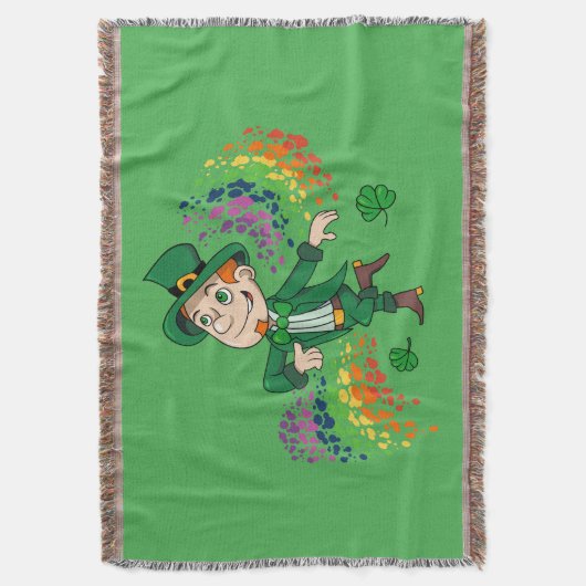 Couverture Joli et souriant dancing leprechaun, un arc-en-cie (devant Vertical)