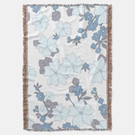 Couverture Joli floral bleu (devant Vertical)